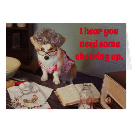 Corgi-uppmuntringskort Hälsningskort