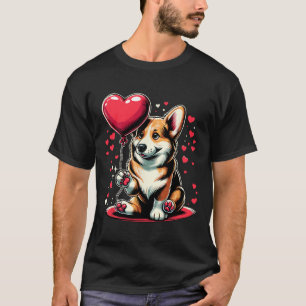 Corgi-valentin för hundägare på Alla hjärtans dag T Shirt
