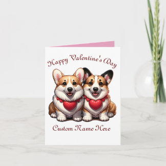 Corgi Valentine-par Kort