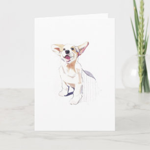 Corgi Välkomstkort – Pembroke Welsh Corgi Kort