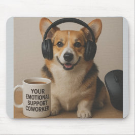 Corgi-valp Emotionellt Stöd Musmatta