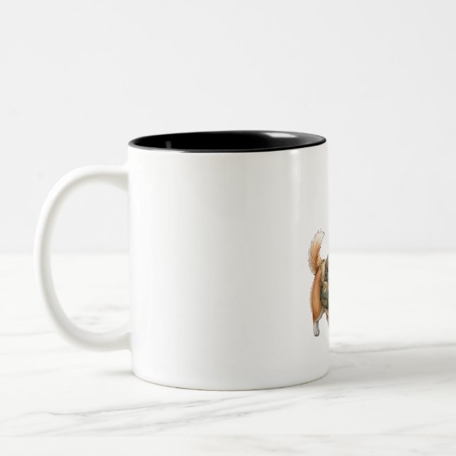Corgi Vandringsäventyr Akvarell Mugg (Vänster)