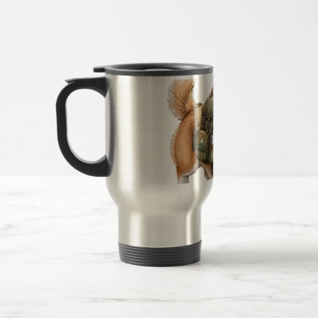 Corgi Vandringsäventyr Akvarell Resemugg (Vänster)