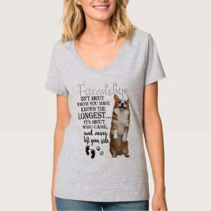 Corgi Vänskap handlar inte om vem du har vetat T Shirt