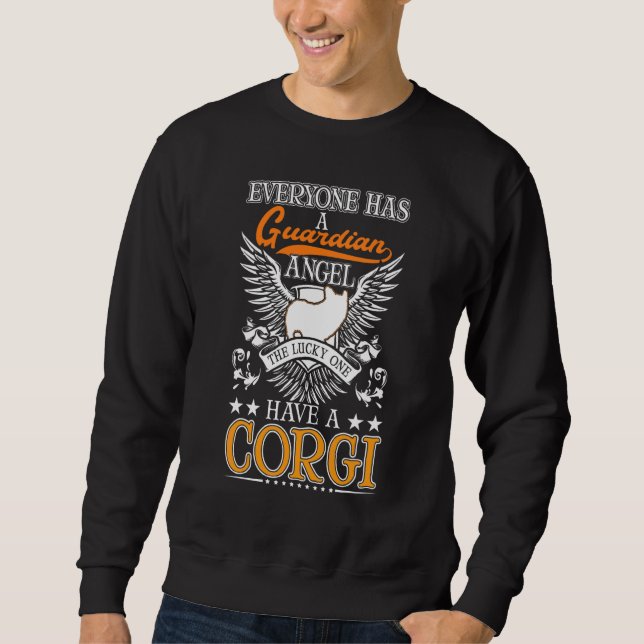 Corgi Vårdande Ängel Lång Ärmad Tröja (Framsida)