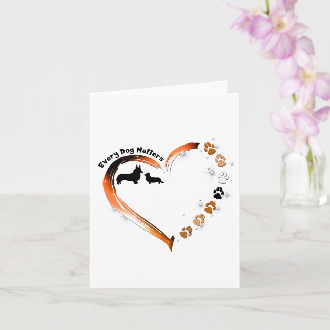 Corgi varenda Hund spelar Hund Tassar Kort (Orkide)