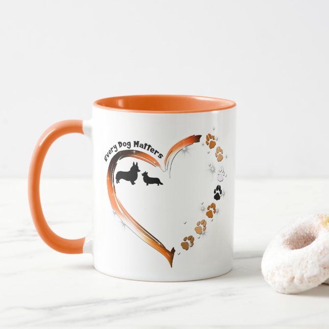 Corgi varenda Hund spelar Hund Tassar Mugg (Med munk)