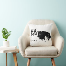 Corgi vilar i ro kudde