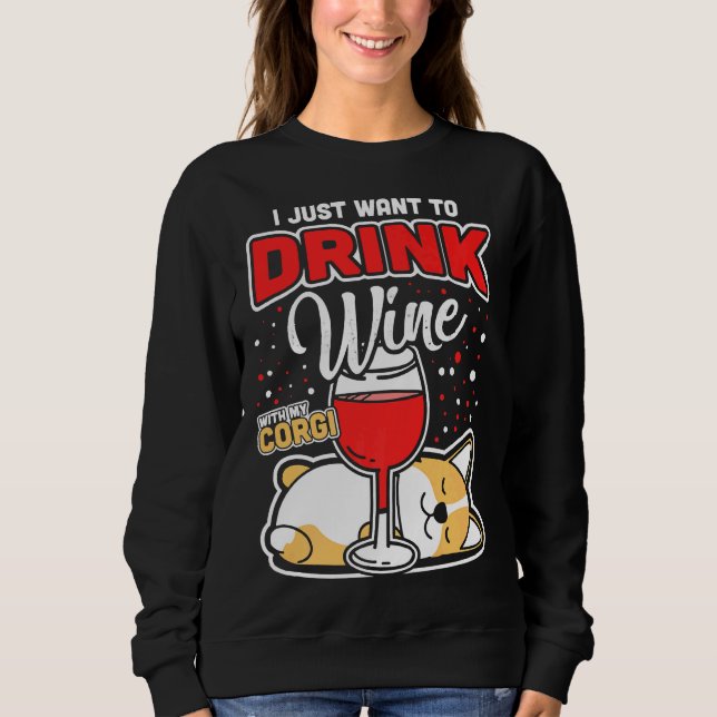 Corgi Vin T Shirt (Framsida)