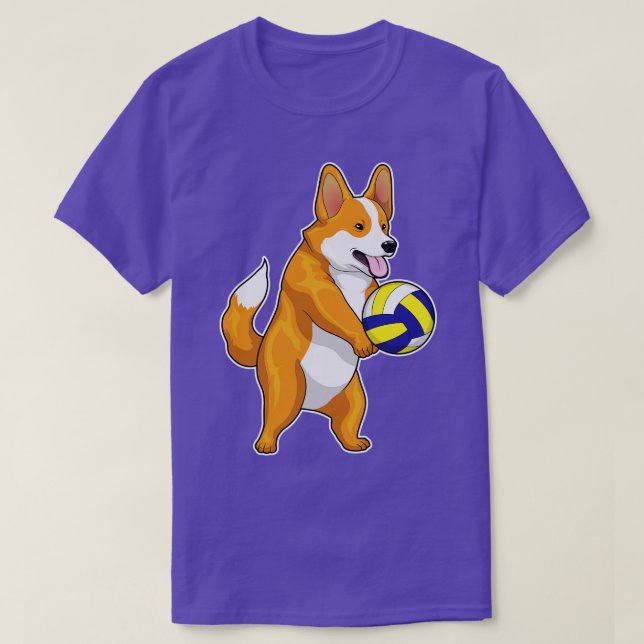 Corgi Volleyball T Shirt (Design framsida)