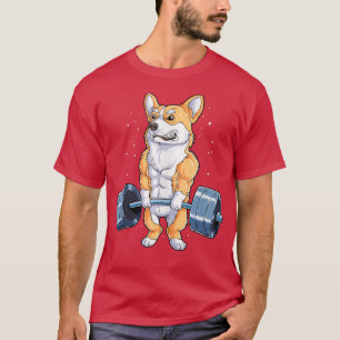 Corgi Weightlift Funny Deadlift Manar Fitness Gym T Shirt