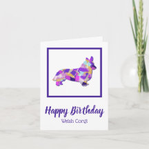 Corgi Welsh Hund Silhouette Cute PPY&B Birthday