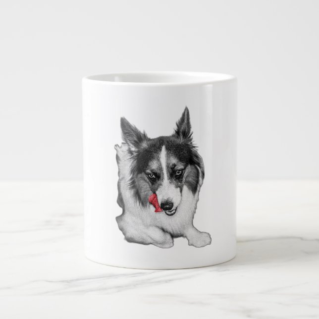 Corgi Wink in Red Jumbo Mugg (Framsidan)
