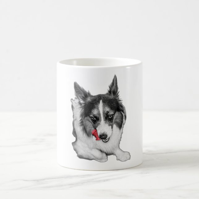 Corgi Wink in Red Kaffemugg (Center)