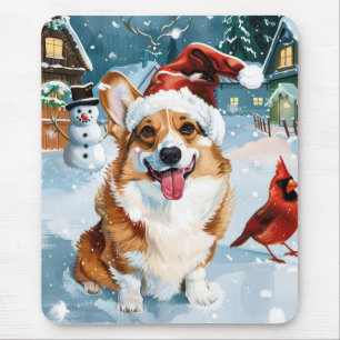 Corgi Winter Wonderland jul Joy Musmatta