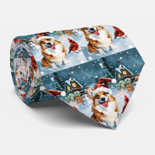 Corgi Winter Wonderland jul Joy Slips