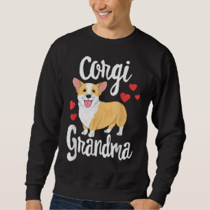Corgi Women Girls Puppy Älskare Hund Grandma Gift Lång Ärmad Tröja