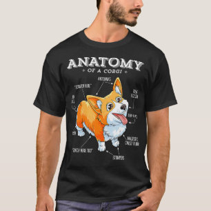 Corgi Women Kids Manar Anatomy of a Corgi Girls Bo T Shirt