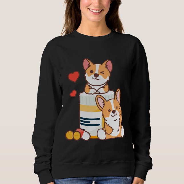 Corgi X S är mina droger T Shirt (Framsida)