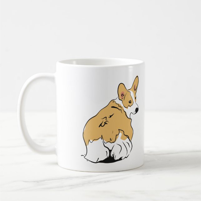 Corgiända Kaffemugg (Vänster)