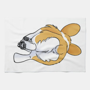 Corgiända Kökshandduk