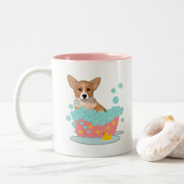 Corgibad Time Två-Tonad Mugg