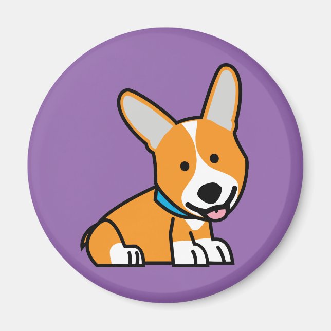 CorgiCorgis förföljer den walesiska lyckliga Magnet (Framsidan)