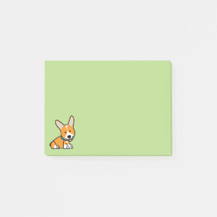 CorgiCorgis förföljer den walesiska lyckliga Post-it Block