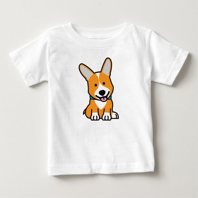 CorgiCorgis förföljer den walesiska lyckliga Tee Shirt (Framsida)