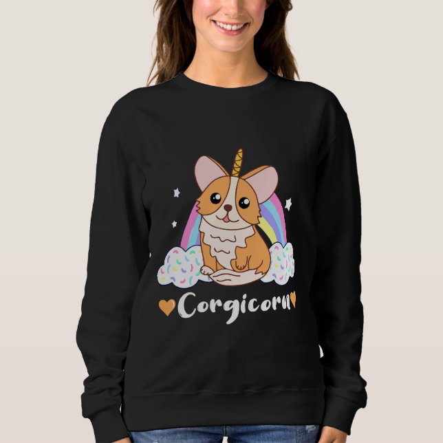Corgicorn 1182 t shirt (Framsida)