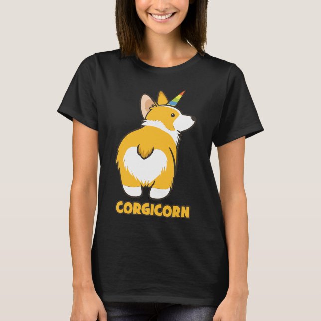 Corgicorn Essential T Shirt (Framsida)