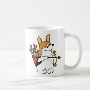 CorgiCupidvalentin mugg för dag