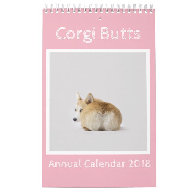 Corgien knuffar kalendern 2018 kalender (Omslag)