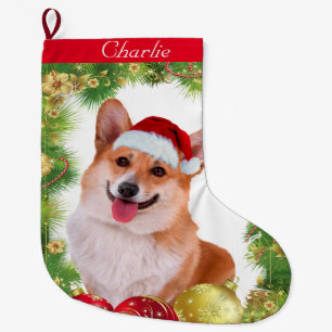 Corgihelgdag Stor Julstrumpa