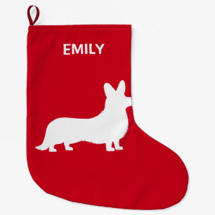 Corgikofta i Silhouette Stor Julstrumpa