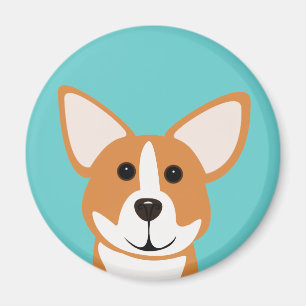 Corgikonstmagnet Magnet