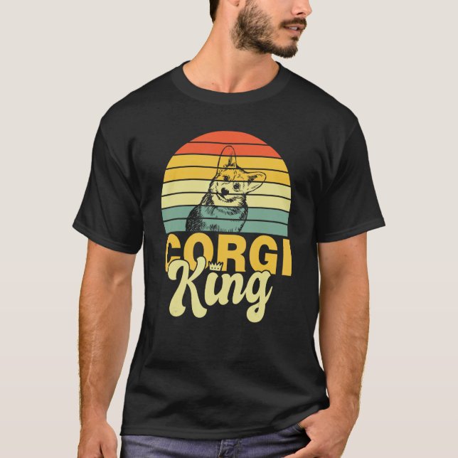 Corgikung T Shirt (Framsida)