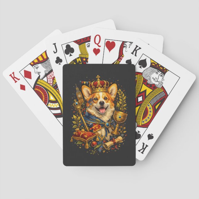 Corgikungen Casinokort (Baksidan)