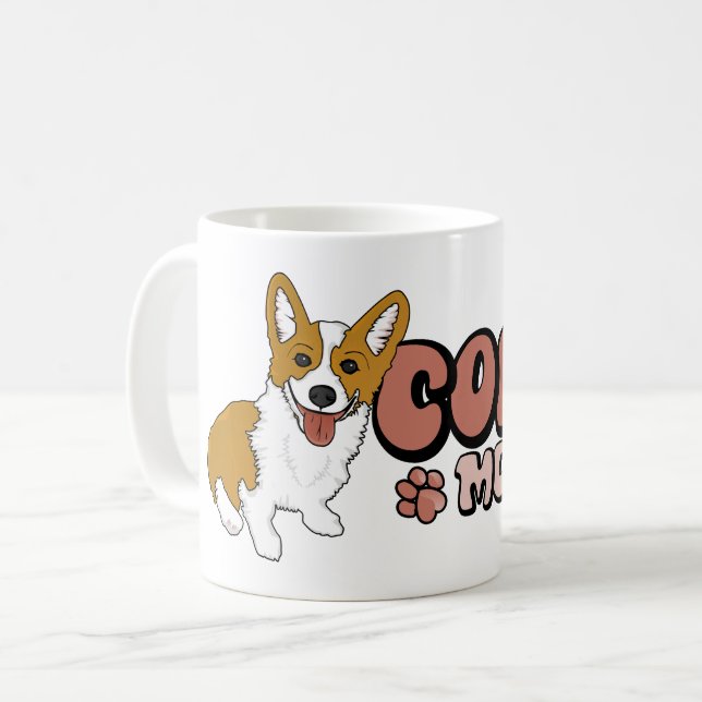 Corgimamma Kaffemugg (Framsida vänster)