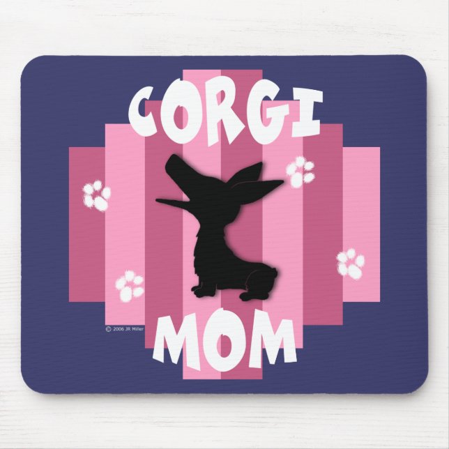 Corgimamma Mousepad Musmatta (Framsidan)