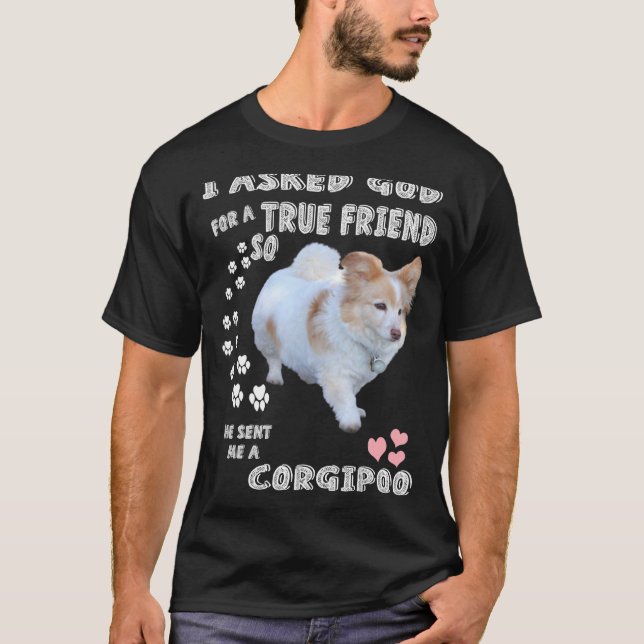 Corgipoo Cockerpoo Mamma Corgi Poodle Pappa Corgip T Shirt (Framsida)