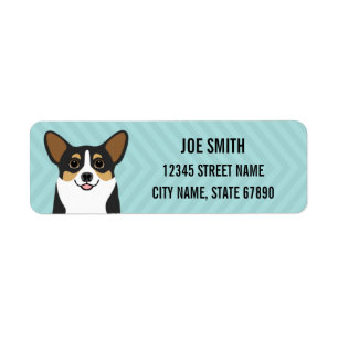 Corgireturetiketter Returadress Etikett