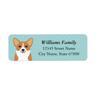 Corgireturetiketter Returadress Etikett
