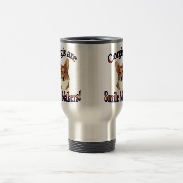 Corgis är leendetillverkaretravel mug resemugg (Center)