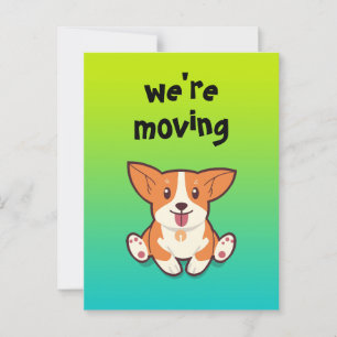 Corgis flytta vykort
