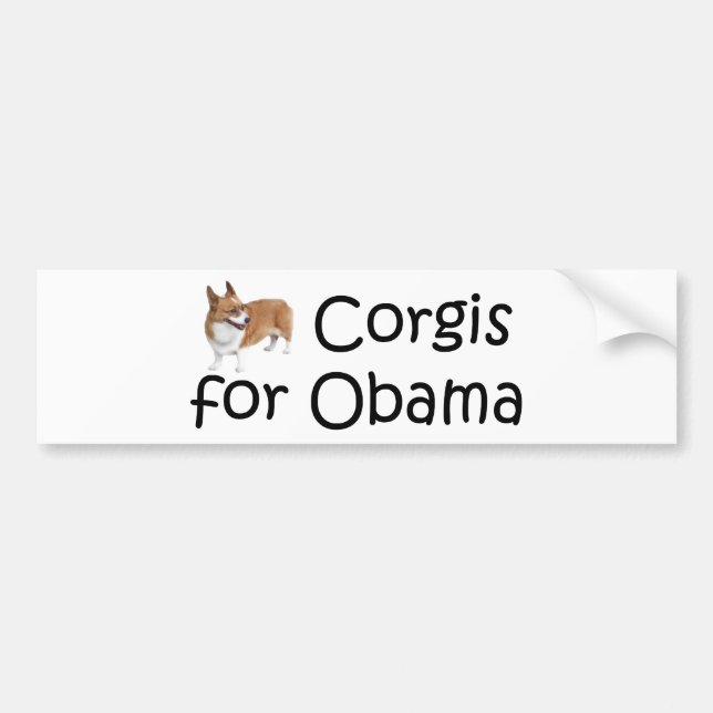 Corgis for Obama Bildekal (Framsidan)