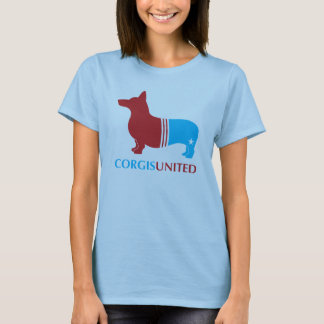 Corgis förenad dambaby - dockaT-tröja Tee