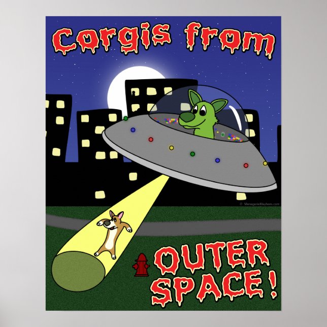 Corgis från Rymden Poster (Framsidan)