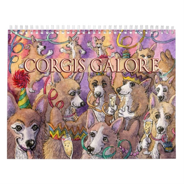 Corgis Galore - hundar med roligt - kalender (Omslag)