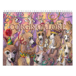 Corgis Galore - hundar med roligt - kalender